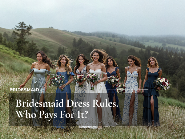 Bride with her bridesmaids