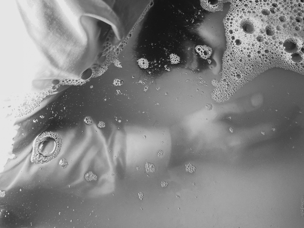 Hand Wash in Black White Photo Effect